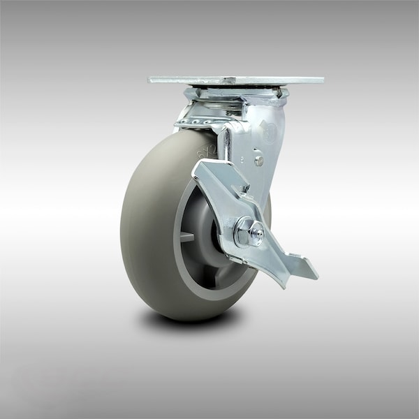 Cambro H14005 Meal Delivery Cart Replacement Caster - Swivel with Brake - SCC